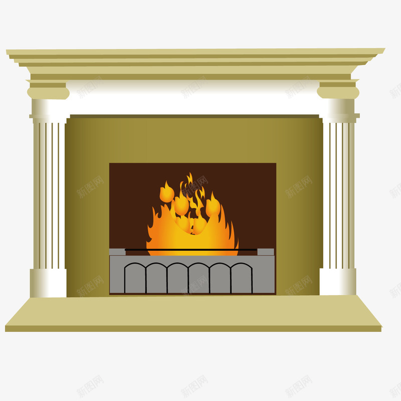 家用火炉png免抠素材_88icon https://88icon.com 冬日火炉 家用 智能 火炉