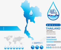 泰国地图信息素材