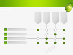 绿色苹果系列PPT模板素材