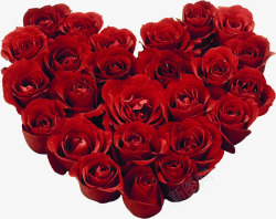 红色玫瑰花束爱心素材