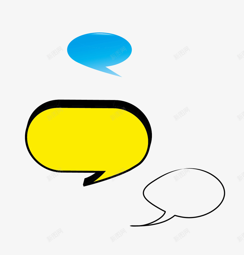 立体黄色对话框对话气泡矢量图eps免抠素材_88icon https://88icon.com 创意 对话框 对话气泡 游戏对话框 立体 设计 黄色 矢量图