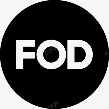 社会网络FOD的社会标志图标图标