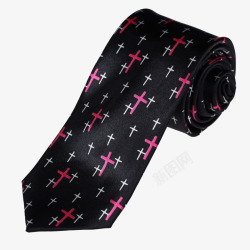 男士窄条个性领带素材