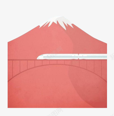 滑雪板白色图案高铁轨迹图标图标