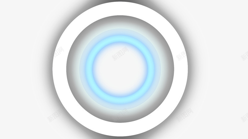 自己制作的发光圈png免抠素材_88icon https://88icon.com 光圈 发光圈 白色 蓝色