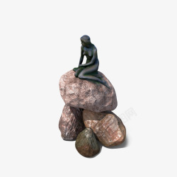 小美人鱼雕像素材