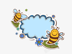 小蜜蜂矢量图素材