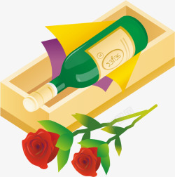 红花束精美爱情情人节玫瑰花花束香槟红高清图片