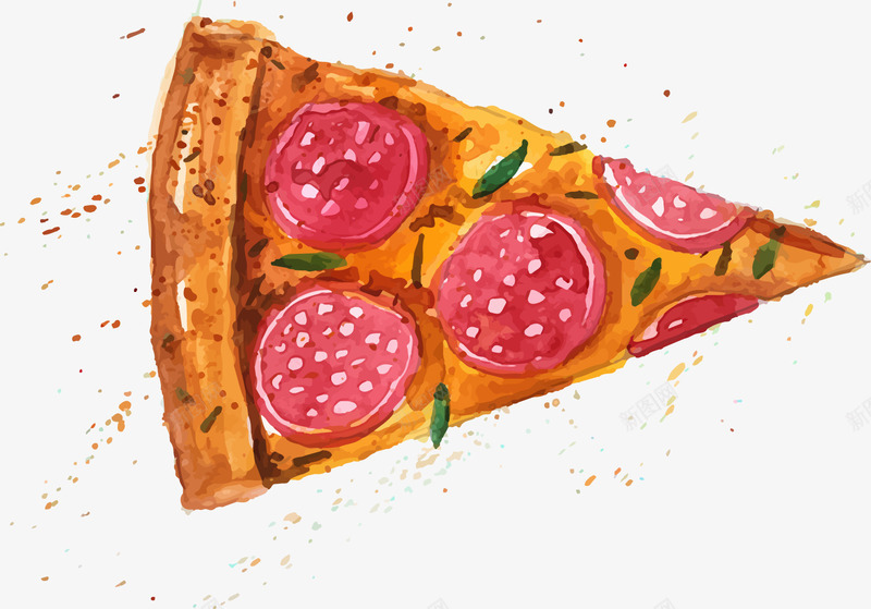 创意手绘披萨png免抠素材_88icon https://88icon.com PIZZA 创意 手绘 披萨