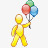 节日彩灯气球孩子事件节日假日经理方48图标图标
