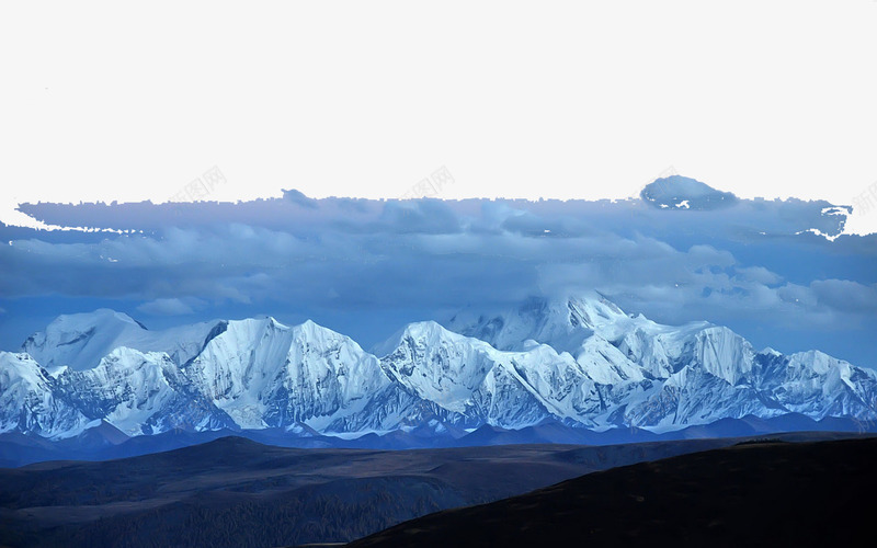 四川贡嘎山雪山五png免抠素材_88icon https://88icon.com 名胜古迹 旅游风景 著名建筑