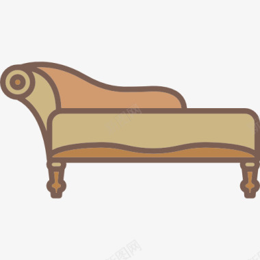休闲椅图标图标