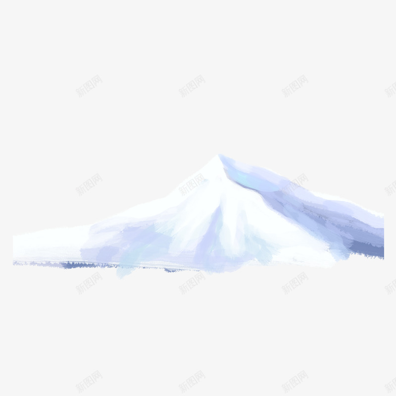 白色质感雪山元素png免抠素材_88icon https://88icon.com 光泽 白色 立体 纹理 质感 雪山 风光 风景