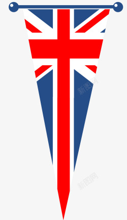 三角形英国旗子素材