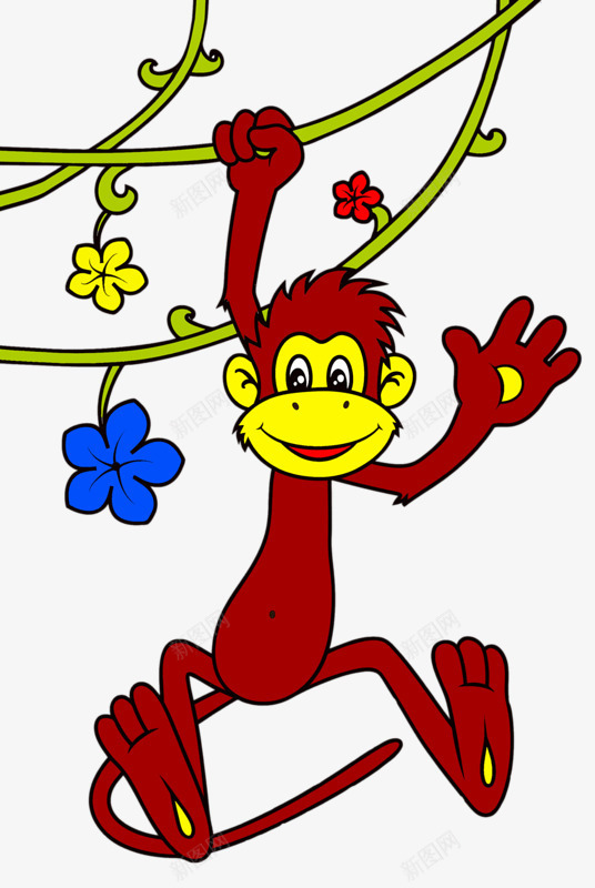 小猴子png免抠素材_88icon https://88icon.com 创意 卡通 小猴子 手绘