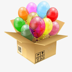 生日气球海报素材