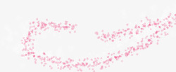 粉色花瓣样式宣传海报素材