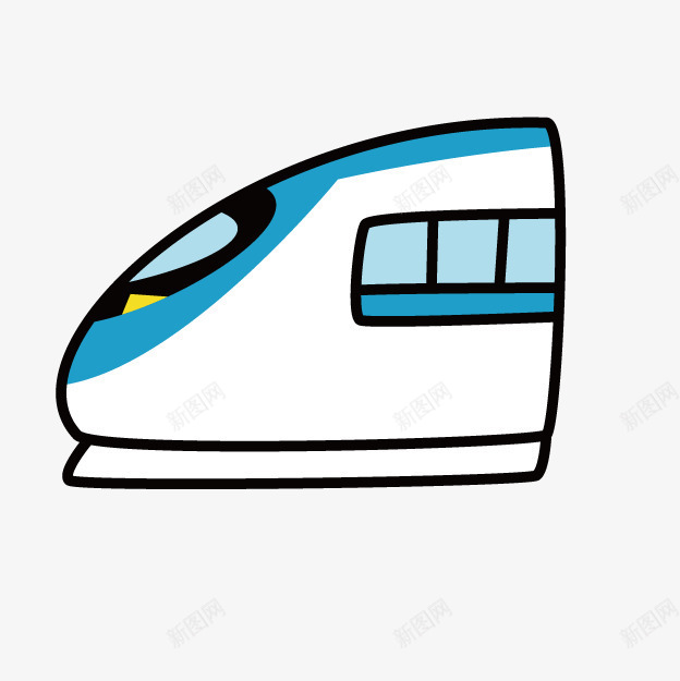 高铁png免抠素材_88icon https://88icon.com 交通工具 卡通 地铁 火车 高铁