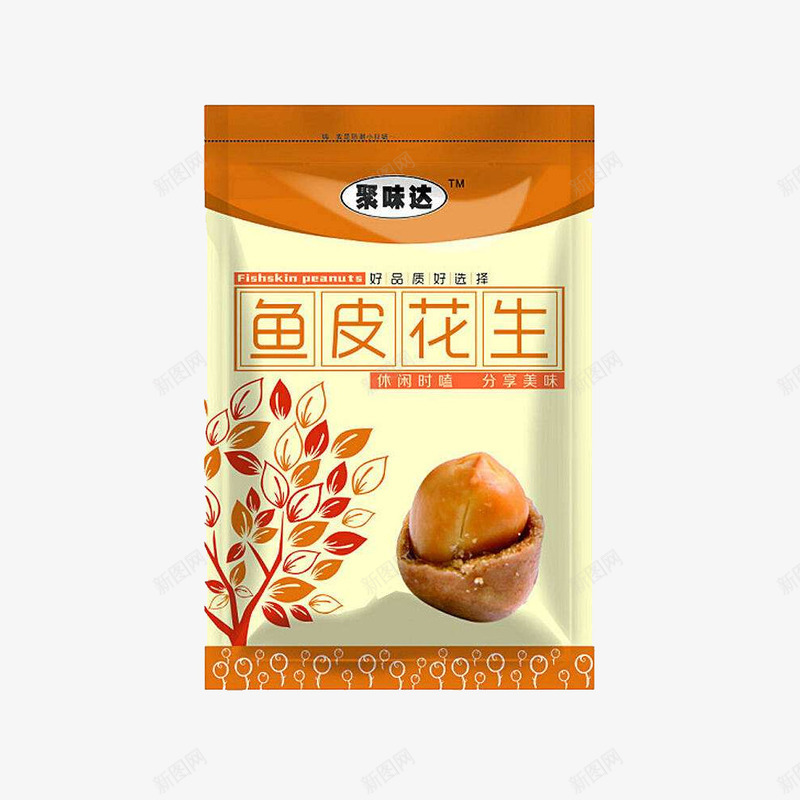 小袋鱼皮花生png免抠素材_88icon https://88icon.com 品牌 小袋 花生 袋装 零食 食品美食 鱼皮 鱼皮花生