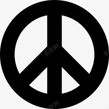 平和平的象征图标图标