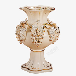 象牙瓷花瓶摆件素材