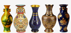 中国传统工艺品花瓶素材