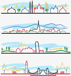 线型城市线型城市建筑高清图片