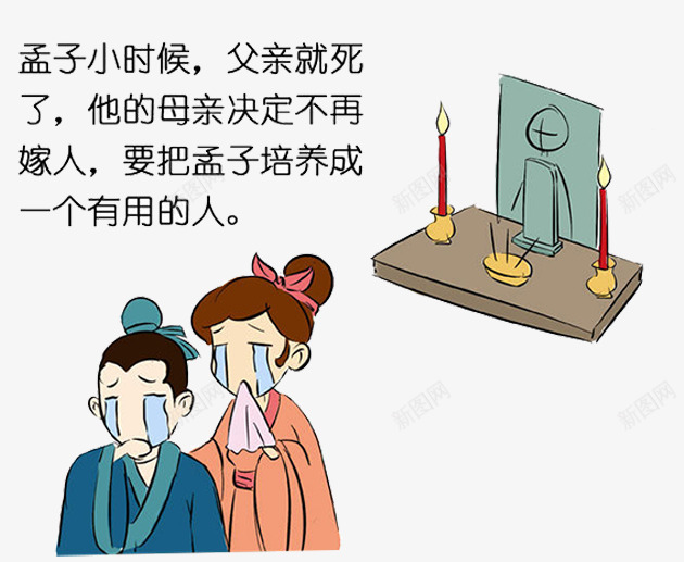 孟母培养孩子png免抠素材_88icon https://88icon.com 一手带大 不容易 出人头地 孟母 孩子从小教育 家境不好 有出息 没有父亲 穷人孩子