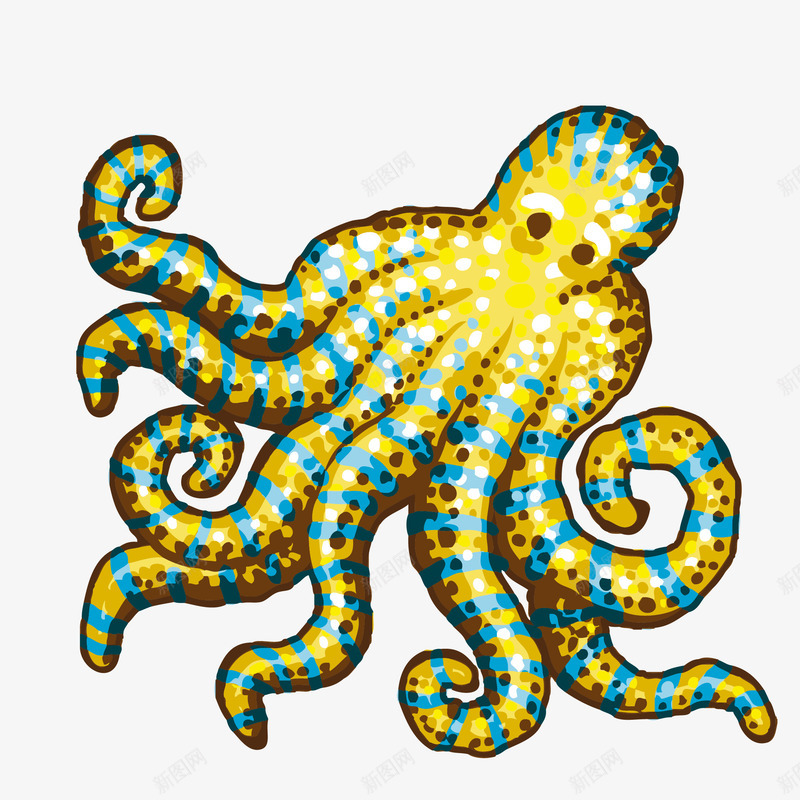 手绘恐怖八爪章鱼矢量图eps免抠素材_88icon https://88icon.com 免抠图PNG 八爪章鱼 动物 恐怖 手绘 海洋 矢量图
