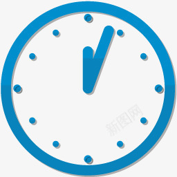 时间horloge时钟时间蓝色图标图标