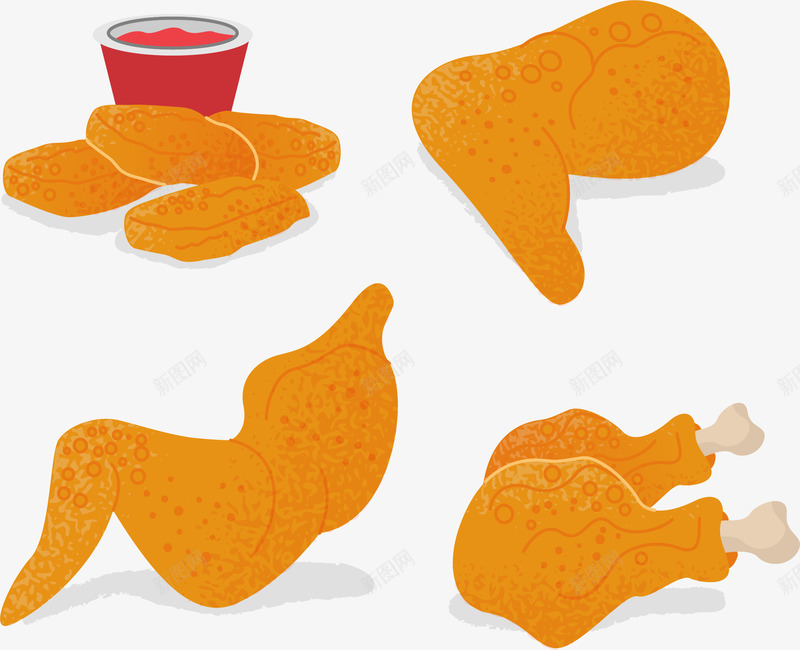 韩式星星炸鸡png免抠素材_88icon https://88icon.com 炸鸡 炸鸡块 炸鸡腿 矢量素材 韩式炸鸡 鸡米花