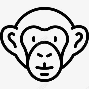 头猴子图标图标