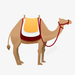 卡通骆驼动物矢量图素材