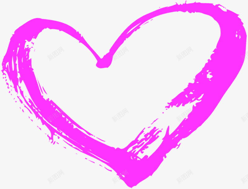 紫色手绘线条爱心母亲节png免抠素材_88icon https://88icon.com 母亲节 爱心 紫色 线条 设计
