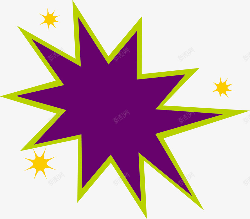 手绘黄色星星标签png免抠素材_88icon https://88icon.com 手绘星星 描边 水彩 简约 紫色标签 黄色星星