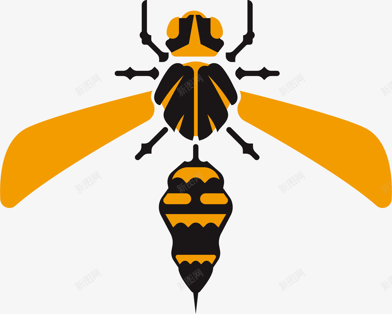 可爱的黄色小蜜蜂矢量图eps免抠素材_88icon https://88icon.com 动物 卡通 可爱的黄色小蜜蜂 手绘 矢量图 蜜蜂 黄色 黄色小蜜蜂