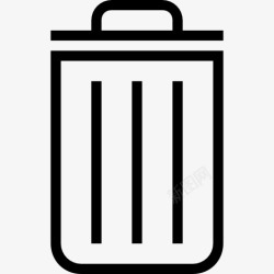 垃圾容器垃圾桶的中风图标高清图片