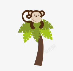 猴子爬树素材