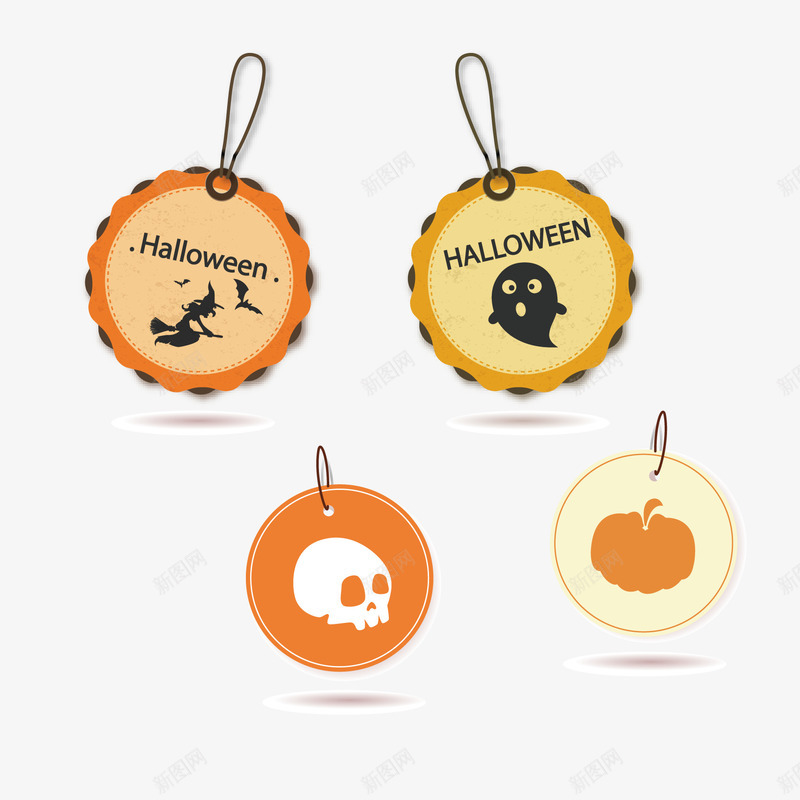 万圣节吊牌装饰矢量图ai免抠素材_88icon https://88icon.com 万圣节 吊牌 节日装饰 装饰矢量图 矢量图