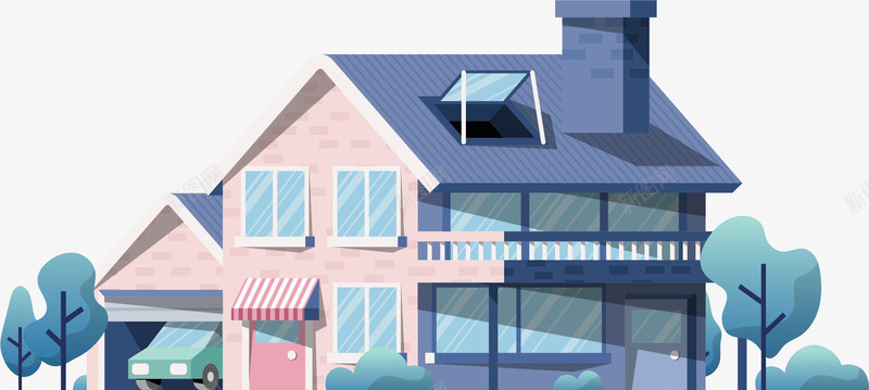 郊外粉红色的别墅矢量图ai免抠素材_88icon https://88icon.com 别墅 别墅小屋 卡通别墅 可爱别墅 智能别墅 矢量png 矢量图 豪宅卡通