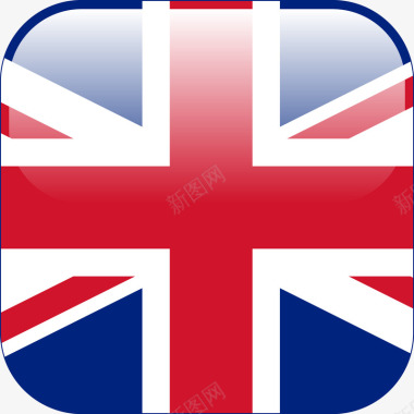 格子旗创意英国旗图标图标