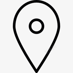 地图针地图符号象征的iOS7图标高清图片