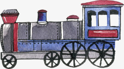 创意卡通小火车装饰图案素材