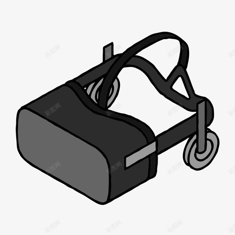 虚拟现实VR眼镜矢量图ai免抠素材_88icon https://88icon.com 智能穿戴 眼镜 矢量图设计 科技 虚拟现实 虚拟现实VR眼镜 设计 矢量图