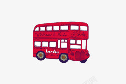英国bus英国bus卡通交通风情高清图片