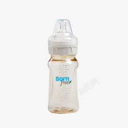 PES奶瓶BornFree防胀气宽口奶瓶高清图片