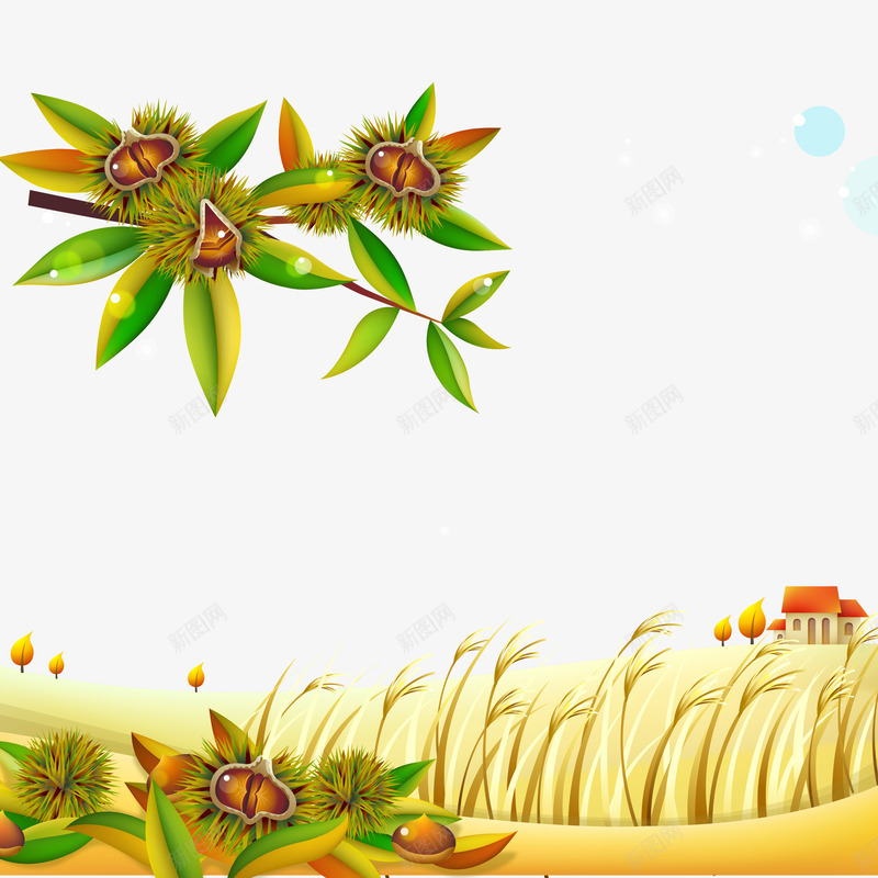 栗子郊外风光png免抠素材_88icon https://88icon.com 免费png下载 手绘栗子郊外风光 栗子郊外风光 栗子郊外风光矢量