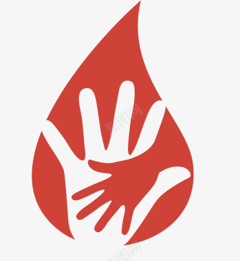 让我们手牵手图标热心公益献血图标
