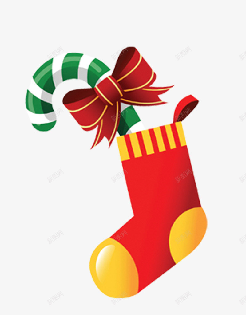 圣诞节礼物袜子png免抠素材_88icon https://88icon.com 圣诞节伞把素材 圣诞节礼物高清素材 圣诞节素材 节日装饰