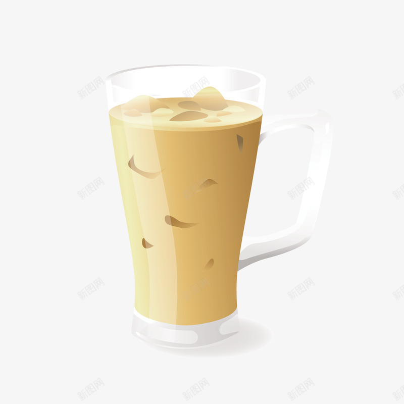 一杯加冰的原味奶茶矢量图eps免抠素材_88icon https://88icon.com 一杯奶茶 加冰 加冰的奶茶 奶茶 奶茶PNG 矢量奶茶 矢量图